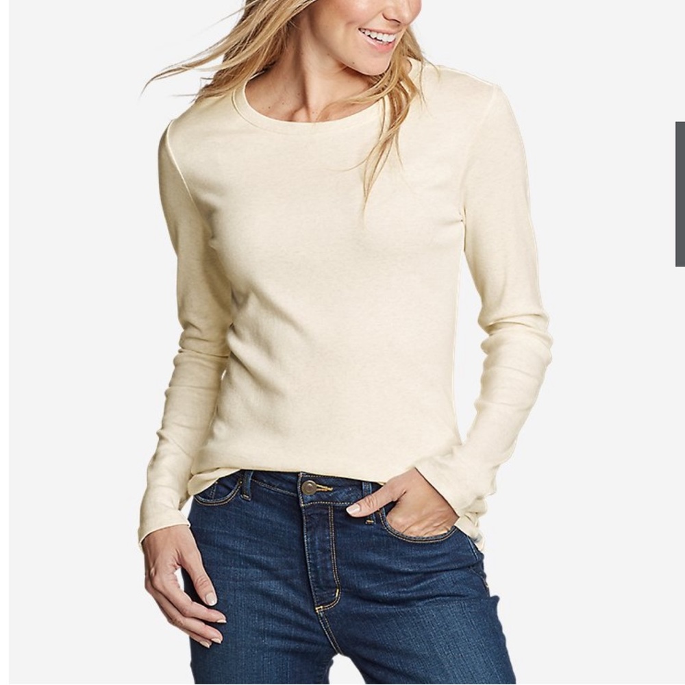 Long Sleeve Tee in “oatmeal”